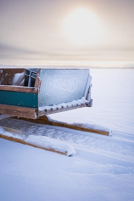 Ii: Frozen River and Sea From a Snowmobile Sleigh - Equipment and Accessibility Details