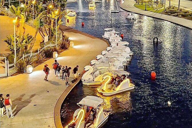 Illuminated Swan Boat Night Ride on Rainbow Lagoon in Long Beach - The Sum Up
