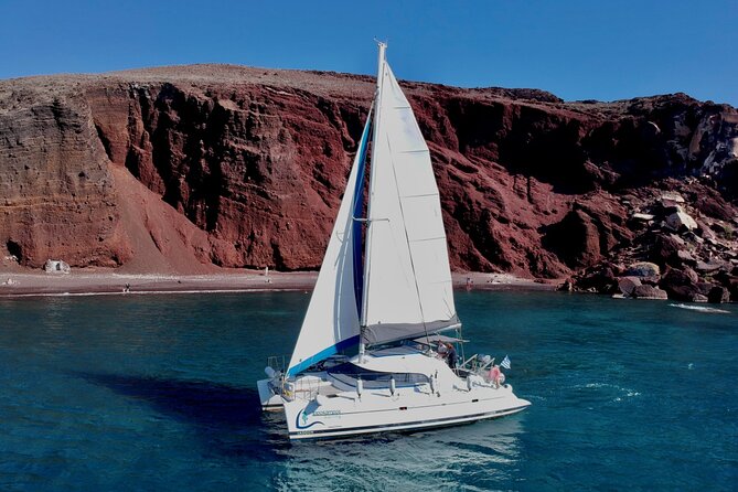Infinity Blue Semi Private Daytime Cruise With Meal in Santorini - Location and Rating