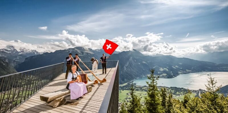 Interlaken: Funicular Ticket to Harder Kulm - Two Lakes Bridge