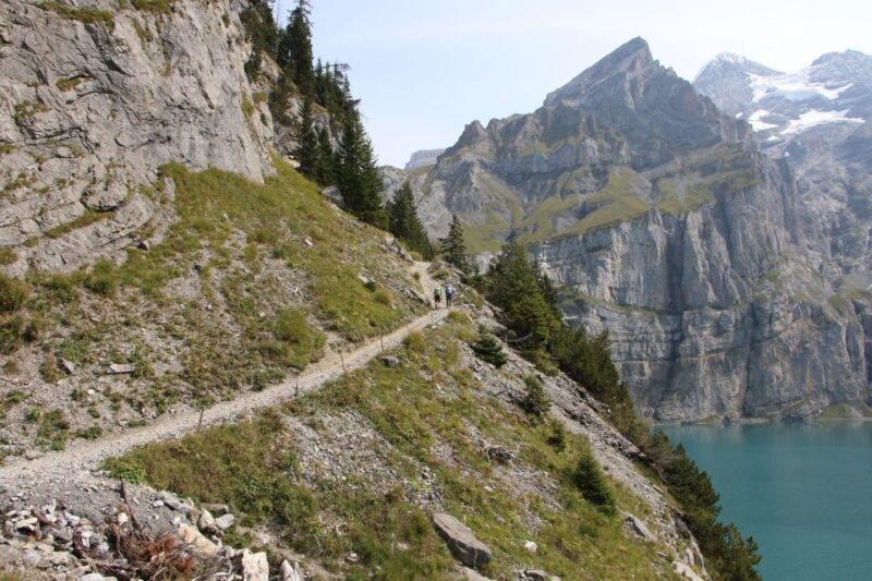 Interlaken: Private Hiking Tour Oeschinen Lake & Blue Lake - Blue Lake Experience