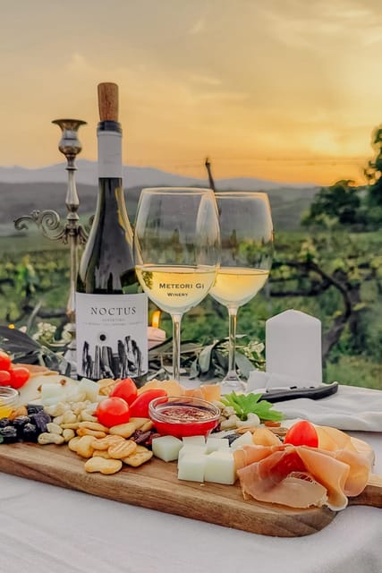 Intimate Romantic Vineyard Set up With Wine Tasting - Key Points