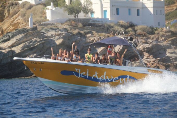 Ios Island: Speedboat Cruise From Mylopotas Beach - Discovering Manganari Beach