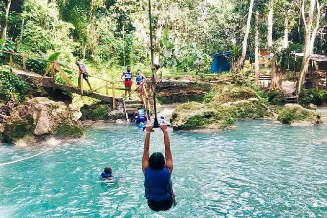 Irie Blue Hole Adventure & Bamboo Blu Beach Club Experience From Kingston - Exploring the Irie Blue Hole