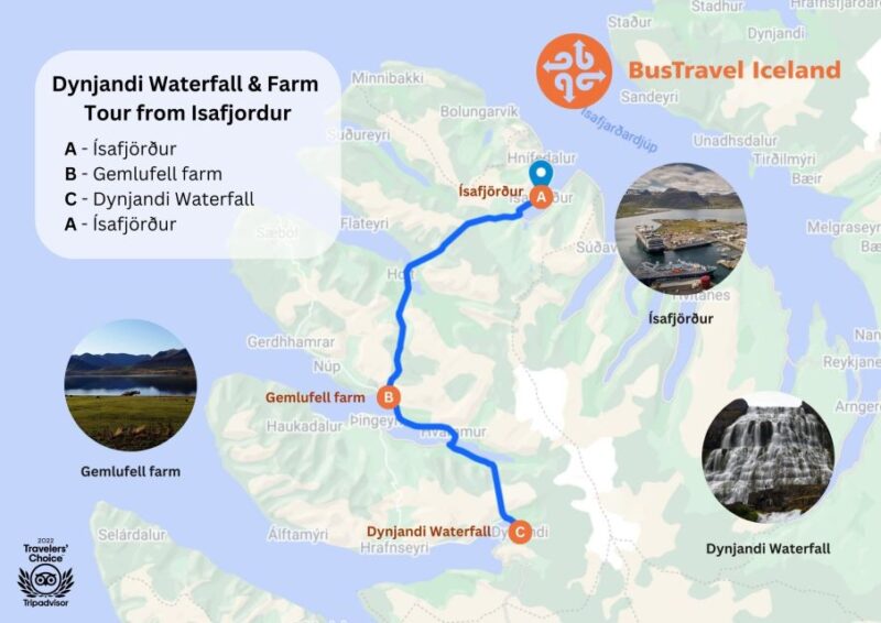 Isafjordur: Dynjandi Waterfall Tour and Icelandic Farm Visit - Iconic Dynjandi Waterfall