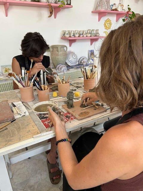 Ischia: Clay Modelling Short Pottery Workshop - Instructor and Environment