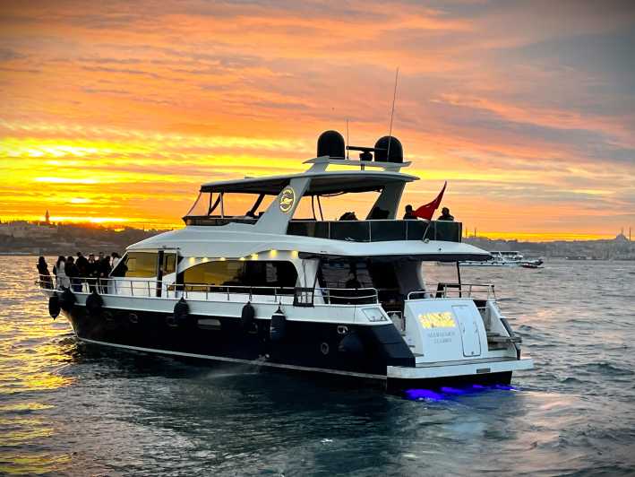 Istanbul: Bosphorus Sunset Yacht Cruise With Live Guide - Key Points