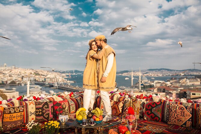 Istanbul Rooftop Photoshoot With Flying Dress - Meeting and Pickup