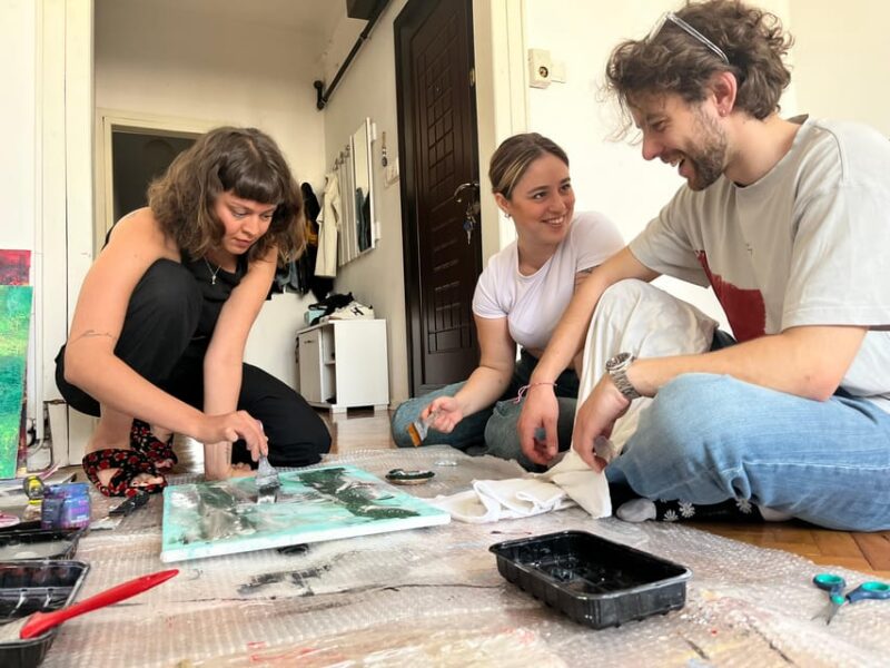 Istanbul: Wine and Paint Workshop With Turkish Fabrics - Booking Information and Availability