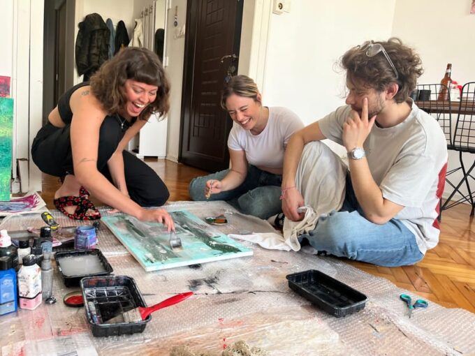 Istanbul: Wine and Paint Workshop With Turkish Fabrics - Insights Into Culture and Traditions
