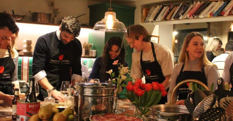 Italian Cooking Class and Food Shopping at Portobello Market - Preparing the Antipasti Dishes