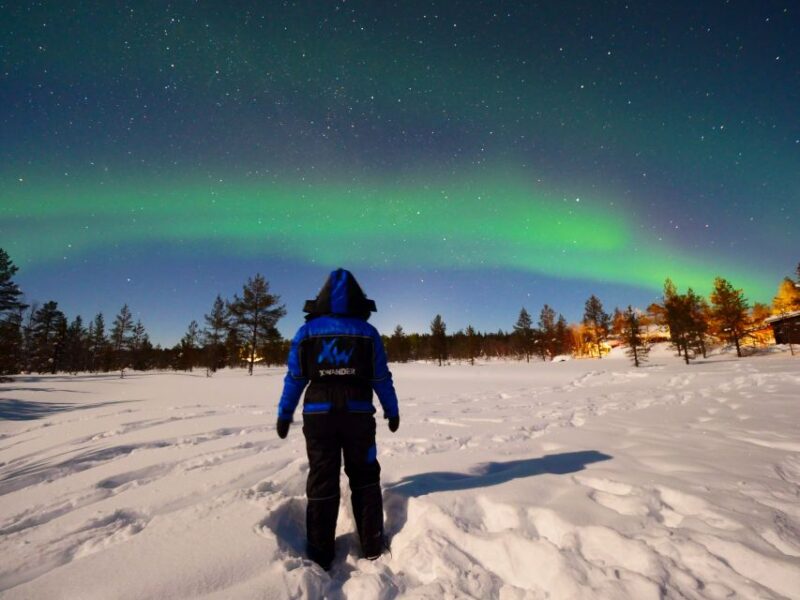 Ivalo: Aurora Adventure Holiday in Northern Lapland - Husky Safari and Winter Fatbiking