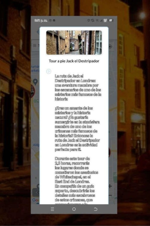 Jack the Ripper Tour in London With Multilanguage Audioguide - Key Points