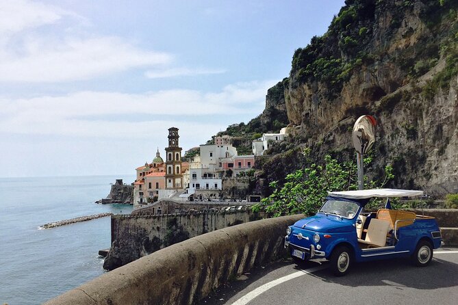 Jackie Kennedy Amalfi Coast Private Tour (Vintage Car & Boat) VIP EXCLUSIVE - Vintage Fiat 500 Ghia Jolly Cabrio