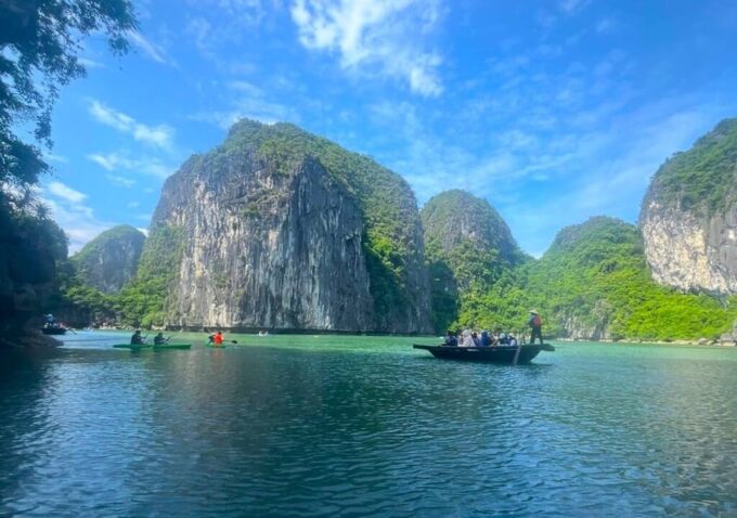 Jade Sails- the Most Luxurious Day Cruise Explore Lan Ha Bay - Kayaking and Swimming at Ao Ech