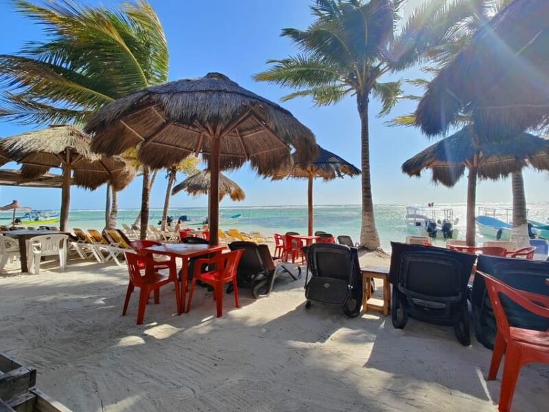 Jaimes at the Blue Reef All You Can Eat,Drinks +Snorkel Boat - Beach Chairs and Relaxation