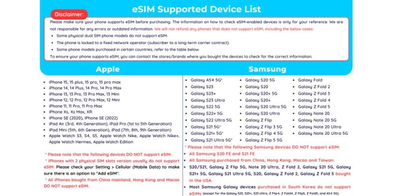 Japan: Esim Unlimited Data Plan - Booking Information