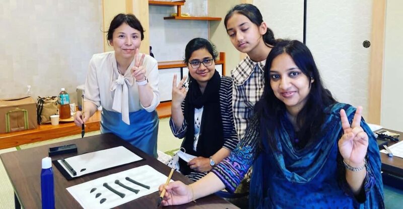 Japanese Calligraphy or Karate Experience in Kagoshima - Japanese Calligraphy Experience