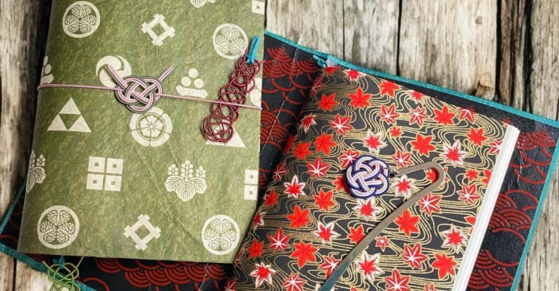 Japanese Paper Notebook and Mizuhiki Belt Bookmark Workshop - Discounts and Booking