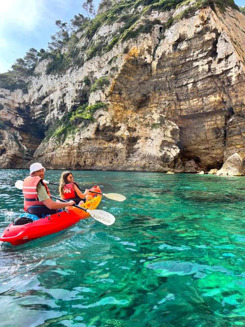 Javea: Cala Portixol Kayak Tour With Snorkel & Cliff Jumping - Itinerary Details