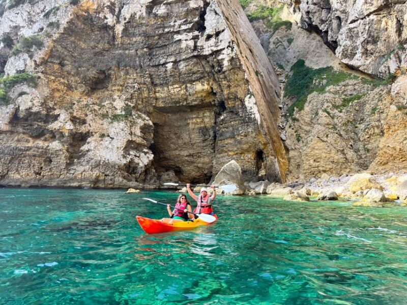 Javea: Cala Portixol Kayak Tour With Snorkel & Cliff Jumping - Whats Included
