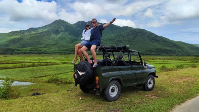 JEEP TOUR HOI AN TO HUE and ADMIRE THE HAI VAN PASS - Exploring the Champa Culture at Bang An Tower