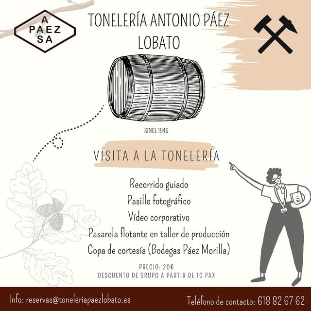 JEREZ DE LA FRONTERA: GUIDED TOUR TO THE COOPERAGE - Key Points