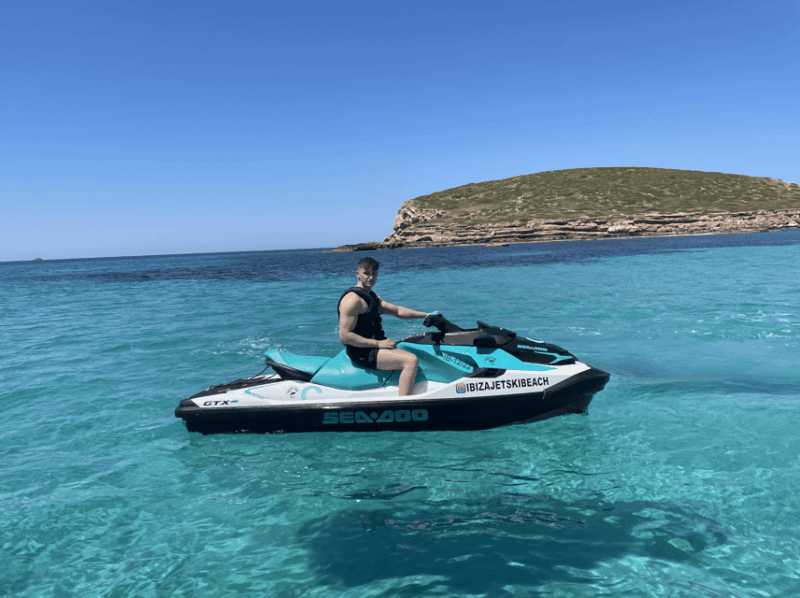 JET SKI TOUR to Cala Salada FROM Puerto De San Antonio - Meeting Point