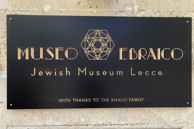 Jewish Museum Lecce - 45 Minutes Private Guided Tour - Tour Schedule