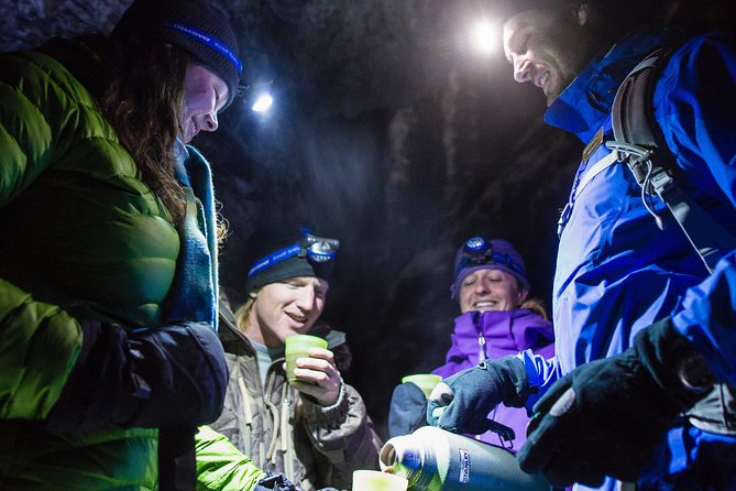Johnston Canyon Evening Icewalk - Maple Cookies and Hot Chocolate