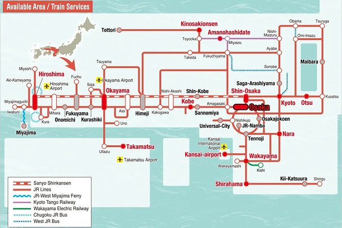 JR Kansai-Hiroshima Area Pass- Setouchi Coastline Day Pass - Pricing and Refund Policy
