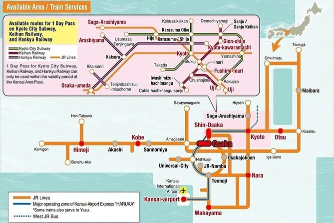 JR West Kansai Area Pass 4 Day Pass - Ticket Redemption and Usage