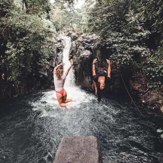 Jumping Sliding at Aling- Aling Waterfall and Handara Gate - Key Points