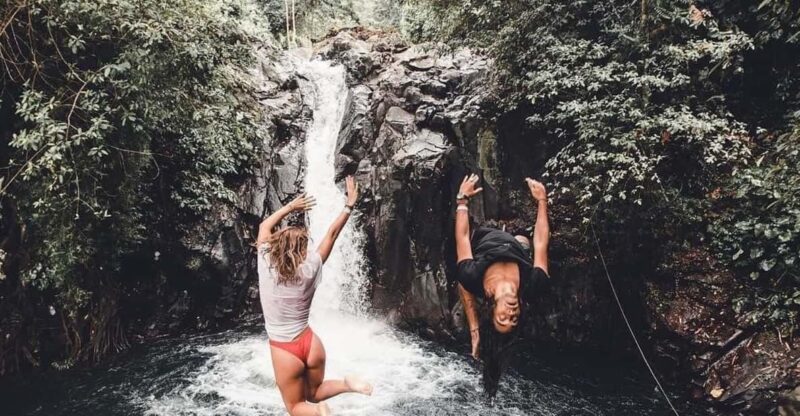 Jumping Sliding at Aling- Aling Waterfall and Handara Gate - Waterfall Activities