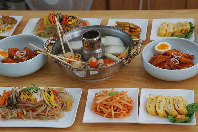 K-Food Cooking Japchae Mandu Tteokbokki & Fishcake - Traveler Recommendations