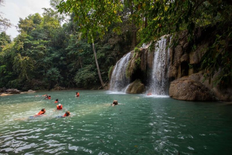 Kanchanaburi: Elephant Sanctuary & Erawan Waterfall Tour - Elephants World Sanctuary