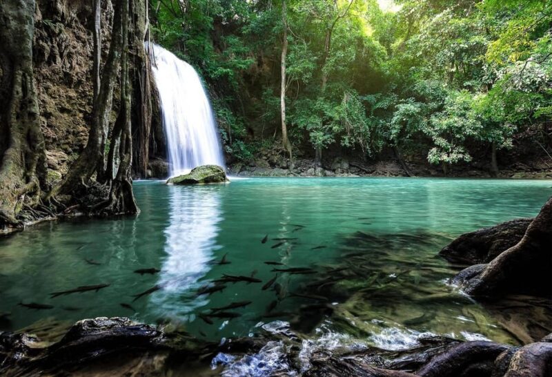 Kanchanaburi : Private River Kwai Bridge & Erawan Waterfall - Journey to Erawan National Park