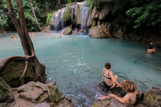 Kanchanaburi : Private River Kwai Bridge & Erawan Waterfall - Exploring the 7th Level Waterfall