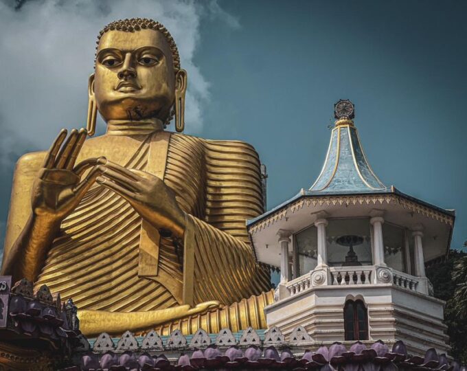 Kandy: Sigiriya Dambulla & Minneriya Park Safari Day Tour - Dambulla Royal Cave Temple and Golden Temple