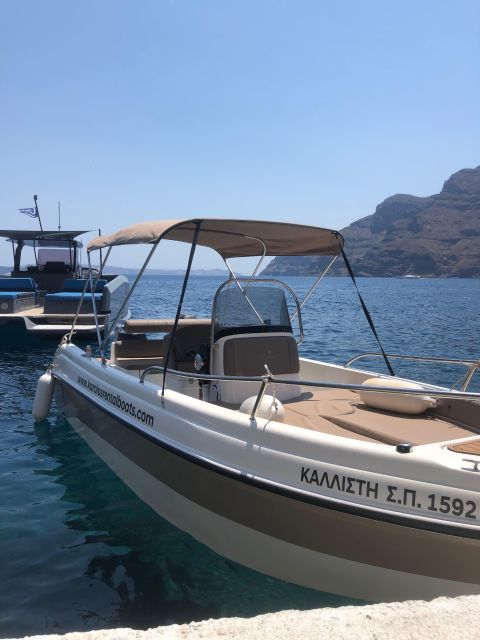 Karolos Rental Boats Santorini - Inclusions