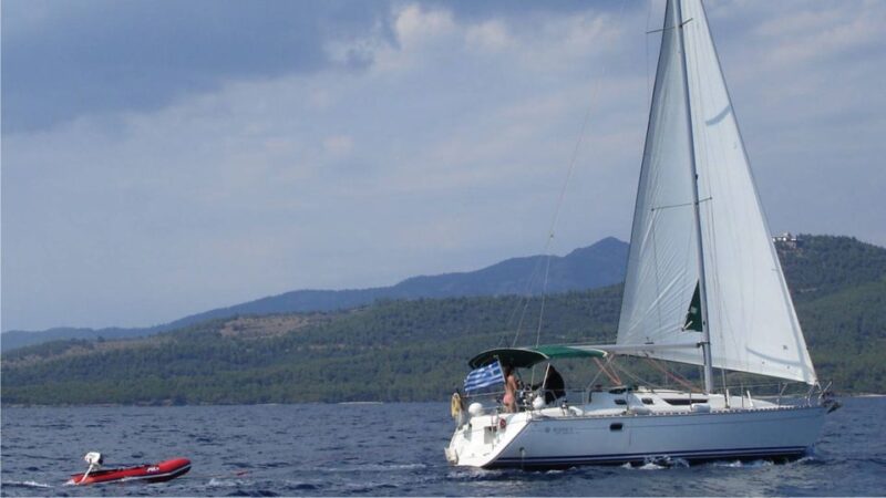 Kassandra: West Sithonia Coves and Islands Sailboat Tour - Kamenos for Swimming and Snorkeling