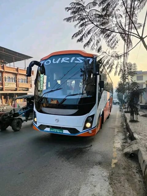 Kathmandu - Syabrubesi Bus - Trisuli River and Market