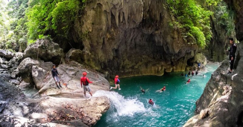 Kawasan Canyoneering, Lunch, Moalboal Beach, Tumalog Falls - Key Points