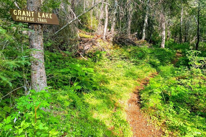 Kayak and Hike to Deep Blue, Glacially Carved Grant Lake, Alaska - Enjoying the Lunch Break