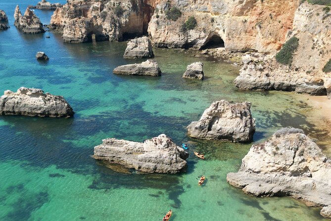 Kayak Cave and Cliff Tour - Alvor and Portimão - Meeting and Pickup