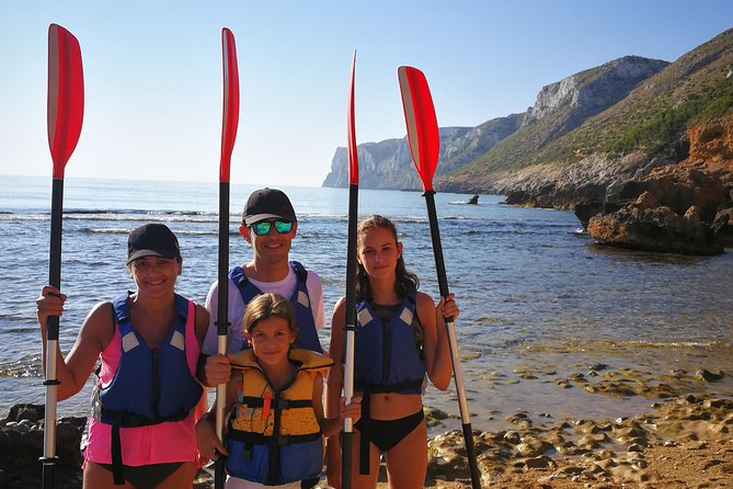 Kayak Denia Cova Tallada + Snorkeling + Speleology - Safety and Accident Insurance