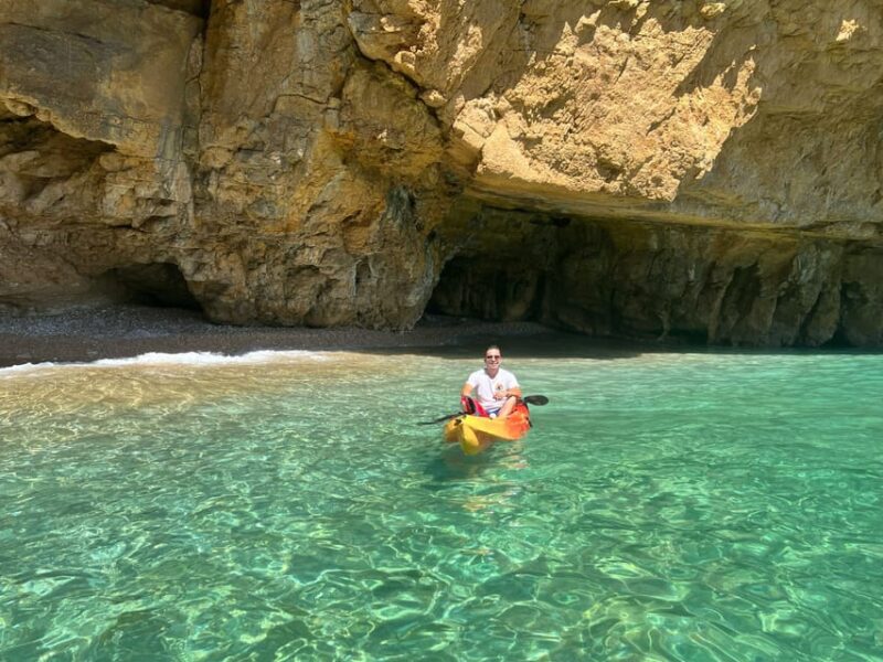 Kayak Route in Granadella Javea Llop Marí Cave, Ambolo Cove - Rental Information