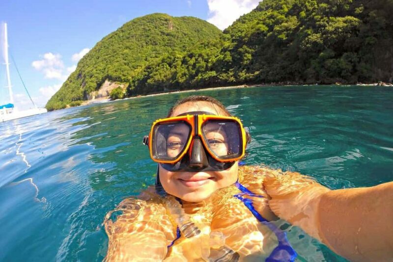 Kayak & Snorkel, Farm, & Hot Springs in Soufriere Volcano - Key Points