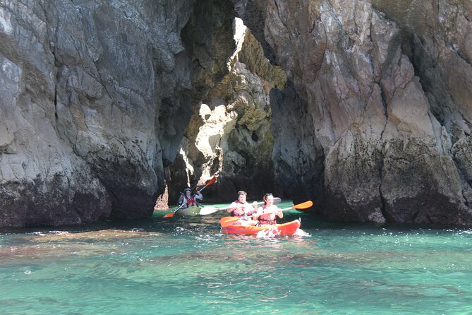 Kayak Tour From Sesimbra to Ribeira Do Cavalo Beach, Passing Through the Caves - Inclusions