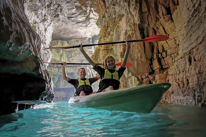 Kayak Tours in Pula to Blue Cave | Cold Beer/Water Included - Paddling Around Seagulls Rocks